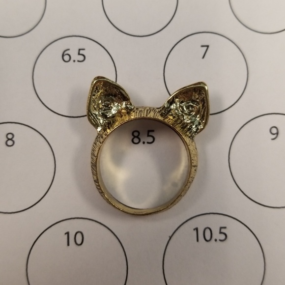 Cat Ears Ring in Gold (Size 8.5) - Picture 3 of 4